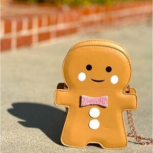 Ginger bread novelty micro purse / fits iPhone 14 Pro Max